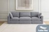 Picture of FAIRFIELD Feather-Filled Sectional Modular Sofa Range - 5PC Big Combo Set (Armlessx2 + Cornerx2 + Ottoman)