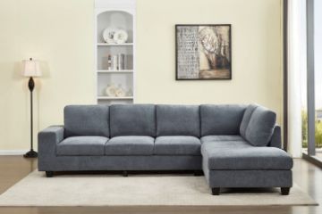 Picture of OSAKA Sectional Sofa (Grey) - Chaise Facing Right without Ottoman