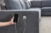 Picture of OSAKA Sectional Sofa (Grey) - Chaise Facing Right with Ottoman