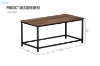 Picture of GASTON 80 Coffee Table (Walnut Colour)