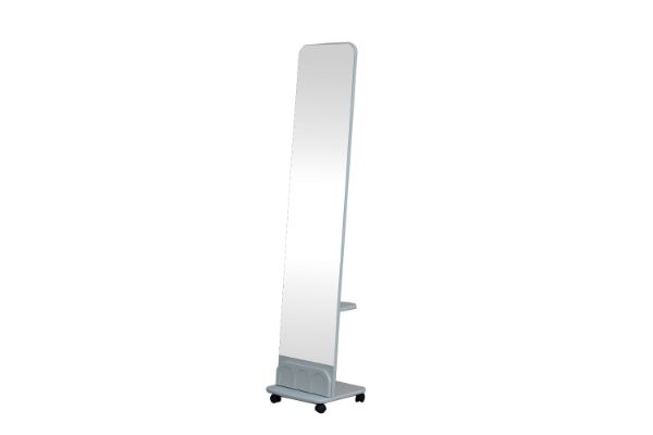 Picture of AURELA H172 Movable Mirror With 2-Tier Shelves and Wheels