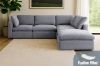 Picture of FAIRFIELD Feather-Filled Sectional Modular Sofa Range - 5PC Big Combo Set (Armlessx2 + Cornerx2 + Ottoman)