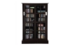Picture of BOWERY 81x125cm Sliding Door Glass Display Cabinet/CD Storage Shelf
