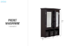 Picture of ALLEN 2-Door Mirrored Bathroom Wall Cabinet (Espresso)