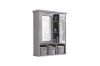 Picture of ALLEN 2-Door Mirrored Bathroom Wall Cabinet (Grey)