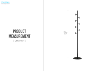 Picture of BARLEY Coat Rack With Stone Base 