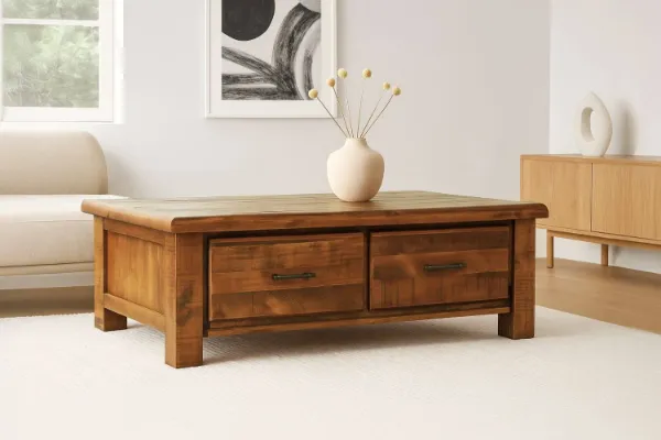 Picture of FLINDERS Solid Pine Wood Coffee Table