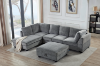 Picture of LIBERTY PREMIUM Sectional Sofa with Storage Ottoman (Light Grey)