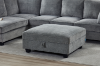 Picture of LIBERTY Premium Sectional Sofa (Light Grey) - Storage Ottoman Only