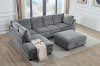 Picture of LIBERTY Premium Sectional Sofa (Light Grey) - Chaise Facing Left