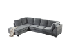 Picture of LIBERTY Premium Sectional Sofa (Light Grey) - Chaise Facing Left