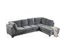 Picture of LIBERTY Premium Sectional Sofa (Light Grey) - Chaise Facing Right