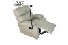 Picture of NUVIA 360° Swivel Manual Recliner Lounge Chair with Mobile Holder (Grey)