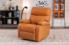 Picture of NUVIA 360° Swivel Manual Recliner Lounge Chair with Mobile Holder (Orange)