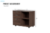 Picture of CRUZ Mobile File Cabinet with Password Lock & Wheels (Brown)