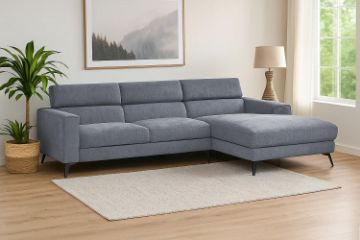 Picture of FRANKFURT Sectional Fabric Sofa (Grey)