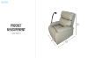 Picture of NUVIA 360° Swivel Manual Recliner Lounge Chair with Mobile Holder (Grey)