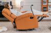 Picture of NUVIA 360° Swivel Manual Recliner Lounge Chair with Mobile Holder (Orange)
