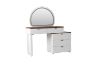 Picture of THIAGO 5-Drawer Tray Top Dressing Table with LED Mirror and Zerra Makeup Stool Set