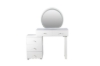 Picture of KALINA 5-Drawer 80-120 Dressing Table with LED Mirror and Zerra Makeup Stool Set