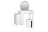 Picture of KALINA 5-Drawer Dressing Table with LED Mirror and Zerra Makeup Stool Set