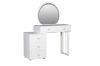 Picture of KALINA 5-Drawer Dressing Table with LED Mirror and Zerra Makeup Stool Set