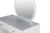 Picture of KALINA 5-Drawer 80-120 Dressing Table with LED Mirror and Zerra Makeup Stool Set