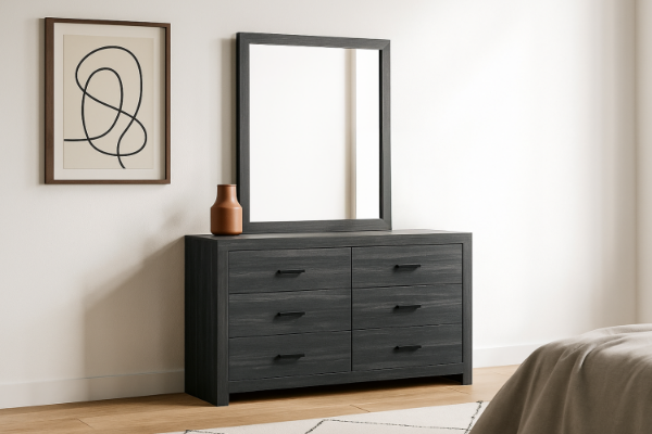 Picture of HAIDEN 6-Drawer Dresser with Mirror
