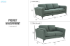 Picture of MARLOW 3/2 Seater Fabric Sofa Range (Moss Green)
