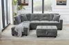 Picture of  NEBULA Pro Sectional Sofa with Storage Ottoman (Misty Grey) - Chaise Facing Right