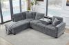 Picture of NEBULA Pro Sectional Sofa with Storage Ottoman (Misty Grey) - Chaise Facing Left