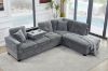 Picture of NEBULA Pro Sectional Sofa with Storage Ottoman (Misty Grey) - Chaise Facing Left