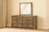 Picture of SPRINGBROOK 6-Drawer Solid Acacia Wood Dresser with Mirror