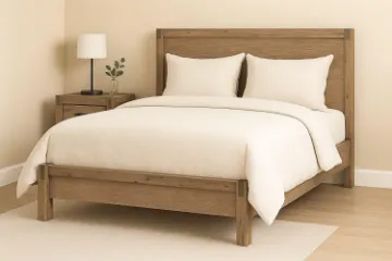 Picture of SPRINGBROOK Highfoot Solid Acacia Wood Bed Frame in Queen Size