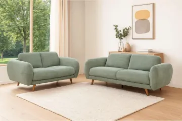 Picture of HELSINKI 3/2 Seater Fabric Sofa Range (Light Olive)