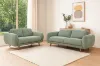 Picture of HELSINKI Fabric Sofa Range (Light Olive) - 3+2 Seater