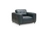 Picture of KALONA 3/2/1 Seater 100% Genuine Leather Sofa Range (Dark Blue)