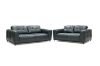 Picture of KALONA 3/2/1 Seater 100% Genuine Leather Sofa Range (Dark Blue) - 3 Seater