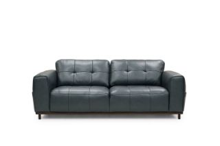 Picture of KALONA 3/2/1 Seater 100% Genuine Leather Sofa Range (Dark Blue) - 3 Seater