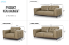 Picture of KALONA 3/2/1 Seater 100% Genuine Leather Sofa Range (Taupe)