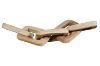 Picture of 655-016 Teak Wood Rectangular 5-Chain Decorative Sculpture (70x14cm)