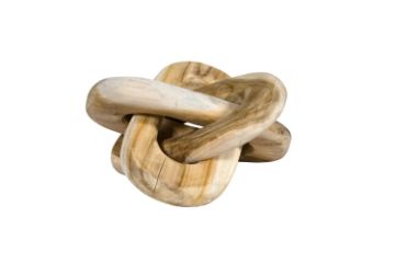 Picture of 655-020 Teak Wood  3 Chains Locked Decoration