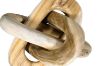 Picture of 655-020 Teak Wood  3 Chains Locked Decoration