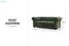 Picture of BAMBURGH Chesterfield Sofa Range - 3 Seater