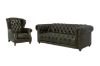 Picture of BAMBURGH 100% Genuine Leather Chesterfield Armchair