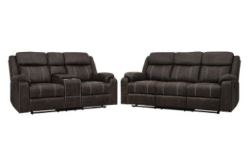 Picture of TANDY Manual Reclining Sofa Range with Storage Console & Cup Holders