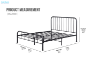 Picture of FEXON King Single/Queen Size Metal Bed Frame