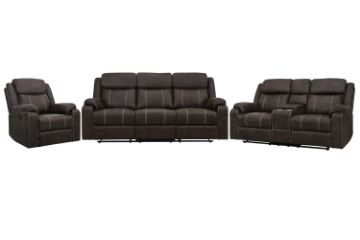 Picture of TANDY Manual Reclining Sofa Range with Storage Console & Cup Holders
