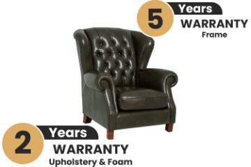 Picture of BAMBURGH 100% Genuine Leather Chesterfield Armchair
