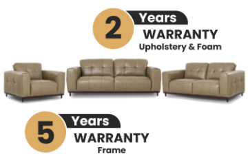 Picture of KALONA 3/2/1 Seater 100% Genuine Leather Sofa Range (Taupe)